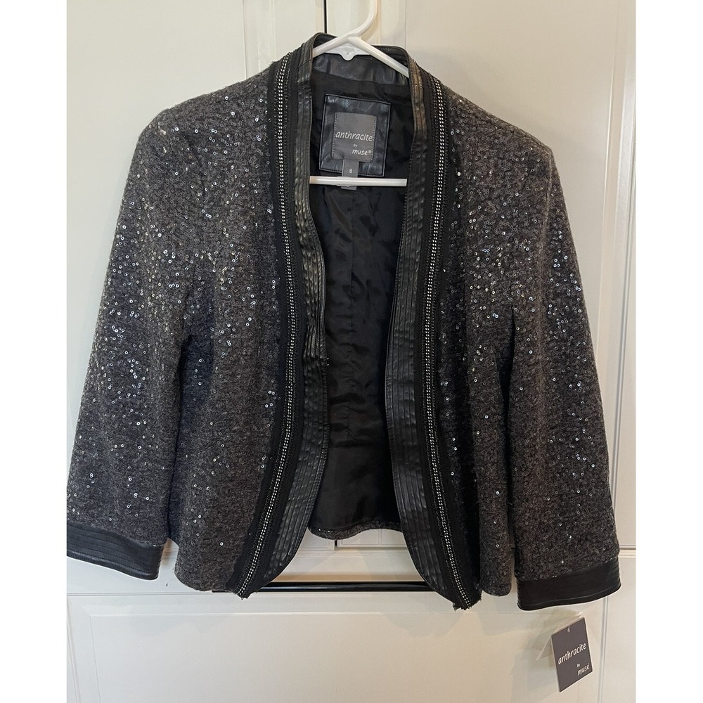 Anthracite By Muse Jacket Size 8 • Black/Grey